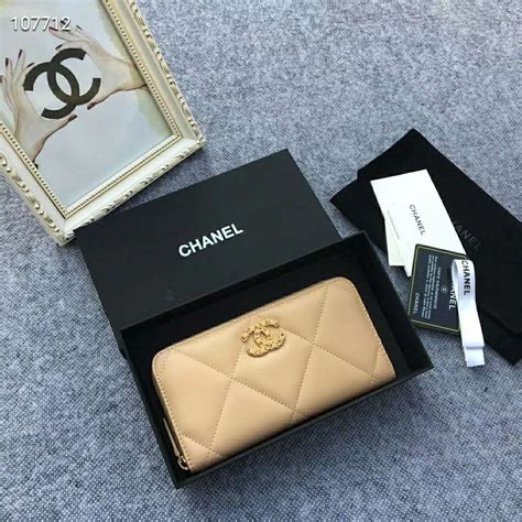 wallet purse chanel|Chanel long zipped wallet.